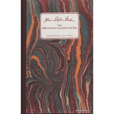 Partitions classique BARENREITER BACH J.S. - ARIA ALLES MIT GOTT UND NICHTS OHN'IHN Choeur et ensemble vocal