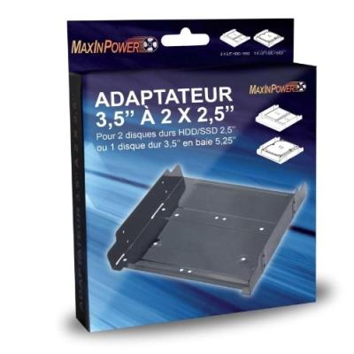 Adaptateur ssd hdd - disques 2.5 ou 3.5 en baie 5.25