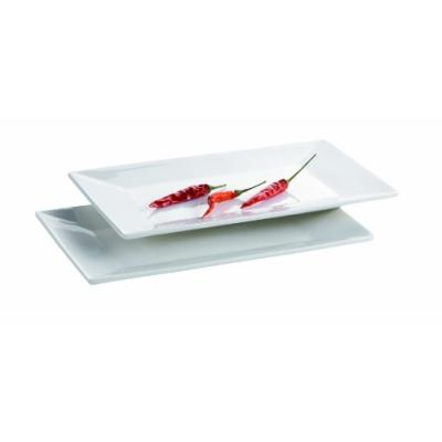 DOMESTIC PROFESSIONAL 923311 SET DE PLAT RECTANGULAIRE 23 X 15 CM 2 PIÈCES TRENDY LINE