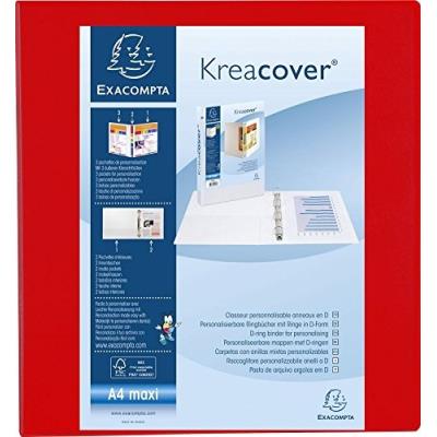 Exacompta Classeur PP personnalisable Kreacover - 4 anneaux en D 60mm - A4 maxi - vue 3