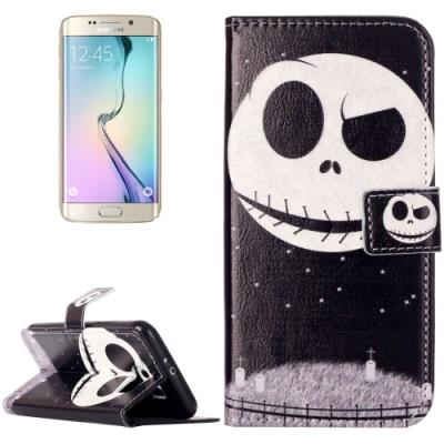 Galaxy S6 Coque housse Cuir PU  Squelette