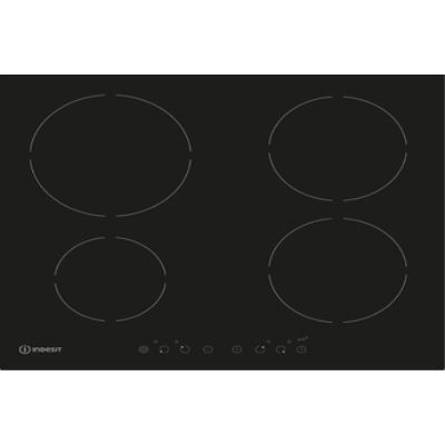 Indesit IVIA 640 C - Table de cuisson à induction - 4 plaques de cuisson - Niche - largeur : 56 cm - profondeur : 49 cm - noir - sans cadre - noir