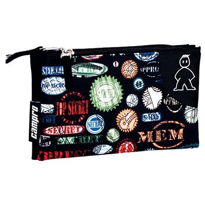 Fourre-tout triple Voyages 23x12