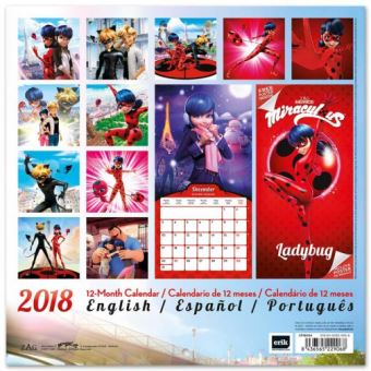 Miraculous Poster Calendrier Ladybug Chat Noir Calendrier Officiel 18 30x30 Cm Calendrier Planning Et Ephemeride Achat Prix Fnac