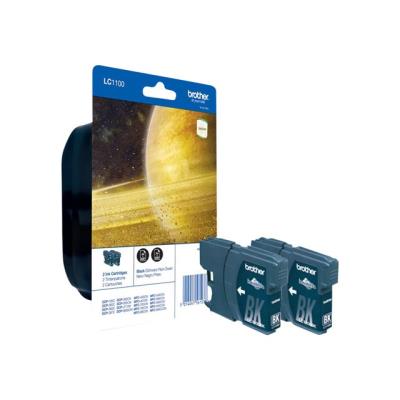 Brother LC1100BKBP2 - 2 - zwart - origineel - inktcartridge