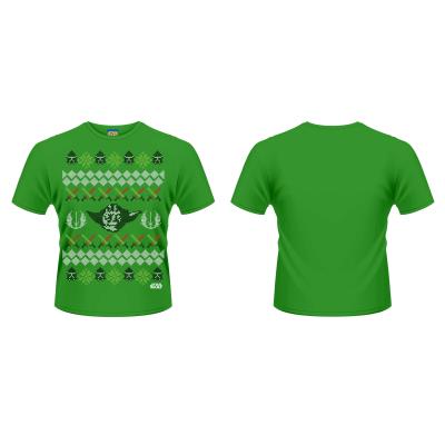 Star Wars - T-Shirt Yoda Fair Isle (S)