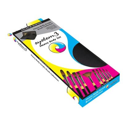 Pinceaux en pochette System 3 Heavy Body avec 10 brosses System 3