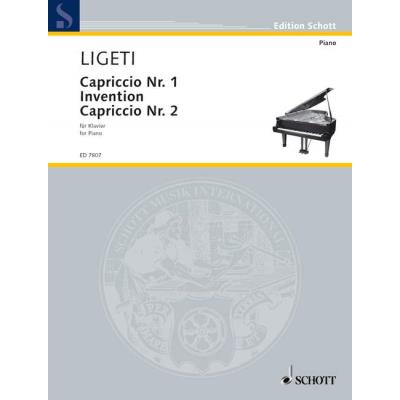 Partitions classique SCHOTT LIGETI GYOERGY - CAPRICCIO NO. 1 / INVENTION / CAPRICCIO NO. 2 - PIANO Piano