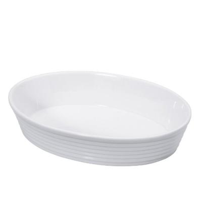küchenprofi 750018226 plat ovale en porcelaine résistante peut aller au four 26 cm