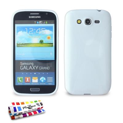 Coque Souple ORIGINALE Ultra Fine Blanc , Le X,  Premium de MUZZANO pour SAMSUNG GALAXY GRAND