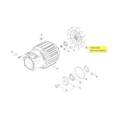 Karcher Helice De Ventilateur Pour Nettoyeur Haute-pression Ref: 56000380