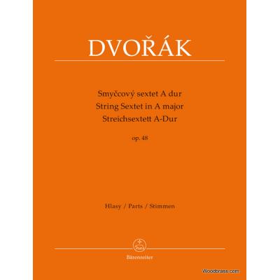 Partitions classique BARENREITER DVORAK A. - STRING SEXTET IN A MAJOR OP.48 Ensemble à cordes