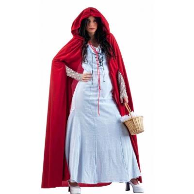Costume de chaperon rouge néo-gothique bleu ciel - L