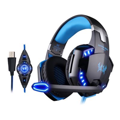 Casque Gaming KOTION EACH G2200 USB 7.1 surround Microphone LED - Noir / Bleu