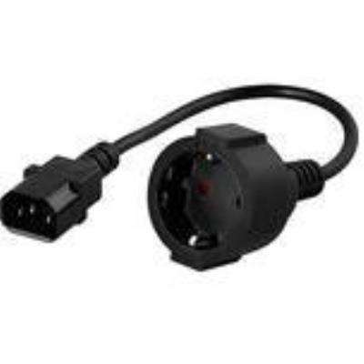 Powerwalker iec c14 to schuko converter convert iec c14 to schuko, 91015003