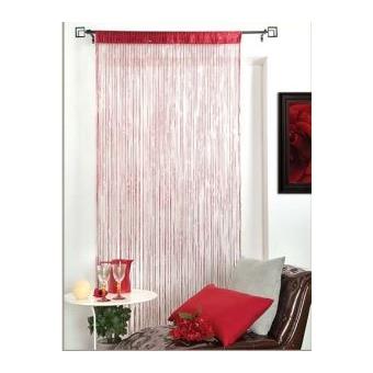 rideau fil spaghetti 140x240 cm finition passe tringle couleur blanc ... rideau fil spaghetti 140x240 cm finition passe tringle couleur blanc ...