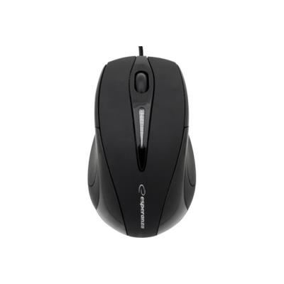 Esperanza EM102K - muis - USB - zwart