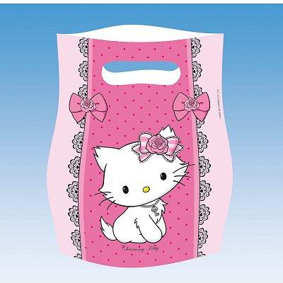 Sacs en plastique - Hello Kitty : Lot de 6 sacs