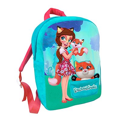 Enchantimals Sac à dos de peluche avec mascotte Felicity Fox