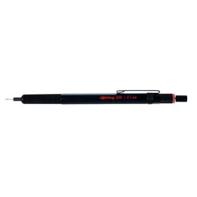 porte-mine rotring 500, 0,5 mm, noir, zone grip, clip et