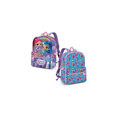 Karactermania Shimmer et Shine Rainbow Sac à Dos Réversible 2 en 1 enfants, 40 cm, Blue