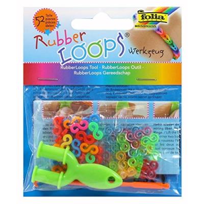 Loom Band Werkzeug-Set, 52-Teilig, Und Anleitung Foliapaper 33809