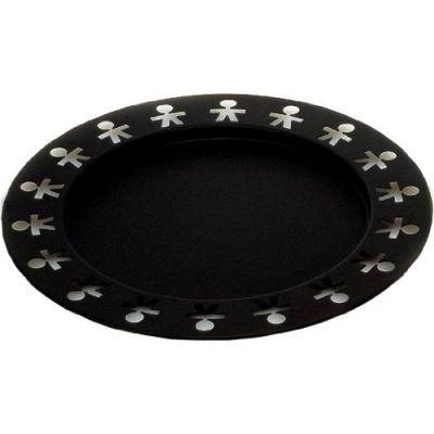 ALESSI SPA - Plat rond Girotondo noir king kong