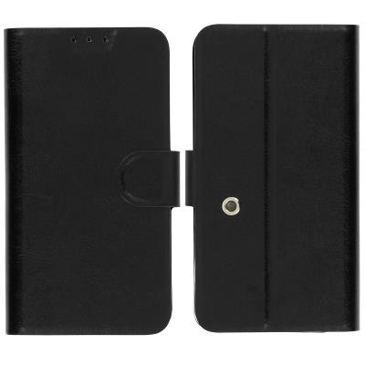 Housse Folio Universelle Fixation adhésive Taille L - Noir - Fonction support