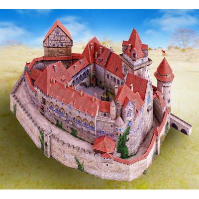 Maquette en carton : château de kreuzenstein, autriche schreiber-bogen