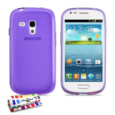 Coque Souple ORIGINAL Ultra Fine Violet Le Glossy Hybrid de MUZZANO pour SAMSUNG GALAXY S3 MINI