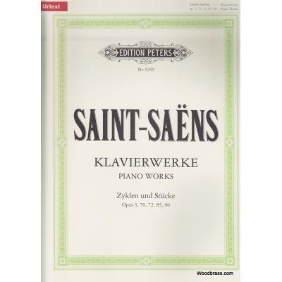 Partitions classique EDITION PETERS SAINT-SAËNS CAMILLE - SELECTED PIANO WORKS - PIANO Piano