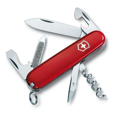 Couteau Suisse de Poche - 17 Pieces - Victorinox Sportsman - 0.3803 - Rouge