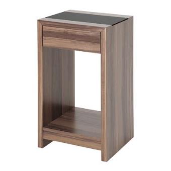 Haku möbel 42512 console verre trempé noyer - 1