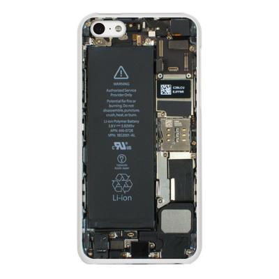 Coque rigide transparente avec impression de l'intérieur de votre iPhone 5c