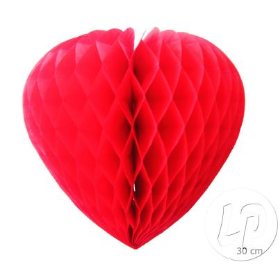 décoration coeur 30cm rouge