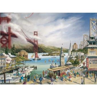 Puzzle 1000 Pièces : Larry A. Wilson : Esprit de San Francisco, Pomegranate - 1