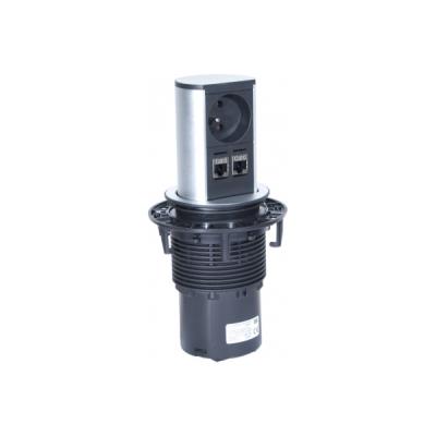 Module 1 Prise Secteur + 2 Rj-45