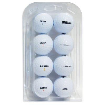 Second Chance Wilson Ultra 8 Balles De Golf De Récupération Qualité Supérieure Grade A