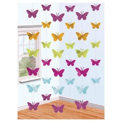 AMSCAN LOT DE 6 GUIRLANDES DE PAPILLONS
