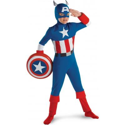 Costume de Captain America Classic pour garçon - 7-8 ans