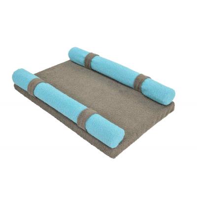 Matelas À Langer Design Et Securité Taupe Bleu
