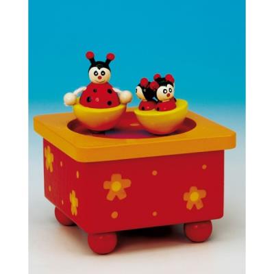 Boite à musique coccinelles danseuses