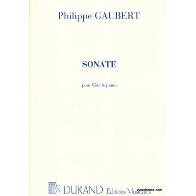 Partitions classique DURAND GAUBERT - SONATE - FLUTE ET PIANO Flûte traversière