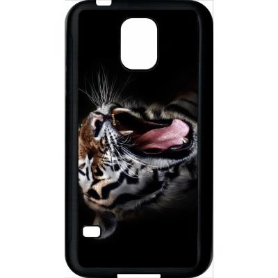 Coque samsung s5 tete de tigre sauvage