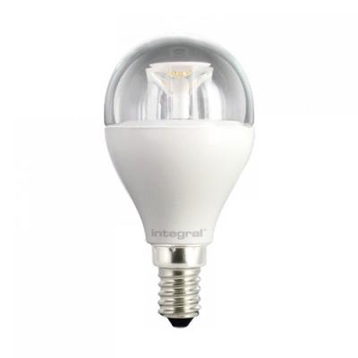 Integral led ilp45e14c6.5d27kbewa ampoule led e14 mini globe 6,5 w 2700 k 470 lm dimmable plastique aluminium nickel brossé verr
