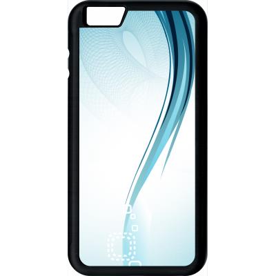 Coque apple iphone 6+ plus forme bleu arrondi