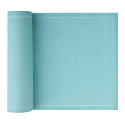 Rouleau MY DRAP de 25 serviettes en coton - Aigue marine 20 x 20 cm