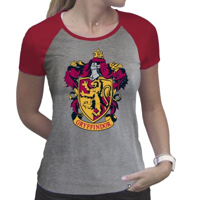 ABYstyle - HARRY POTTER - Tshirt - Gryffondor - femme - gris & rouge - premium (XL)