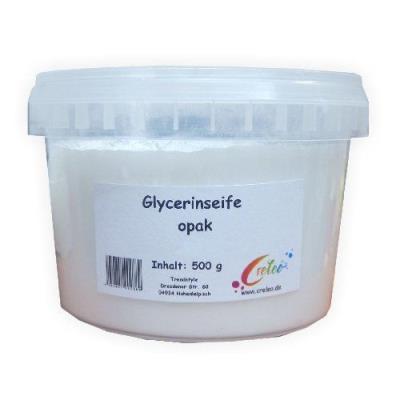Creleo 610091 Boîte de savon à la glycérine brut Idéal pour micro-ondes ou bain-marie Opaque 500 g