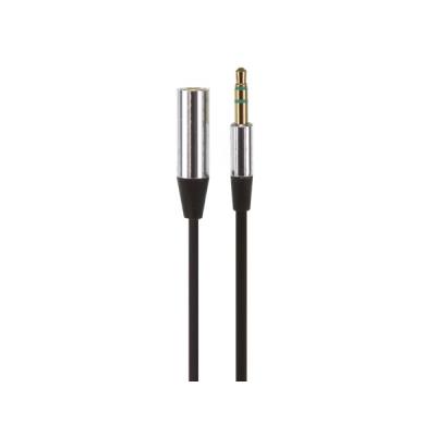 Câble stéréo mâle 3.5 mm vers stéréo femelle 3.5 mm - gaine plate et flexible - 1 m velleman pcmp58b